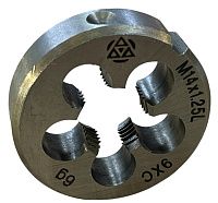 Плашка М14х1,25 мм 9ХС Волжский Инструмент 3704086, левая метрическая резьба